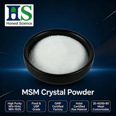 ISO & GMP Certified MSM Powder | Bulk Dimethyl Sulfone Raw Material Supplier